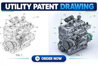 create uspto provisional and utility patent drawings in solidworks