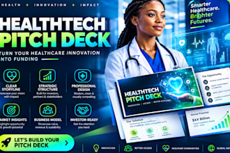 design investor ready UK USA healthcare startup pitch deck healthtech pitch deck