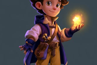 create 2d game character or 2d game character art