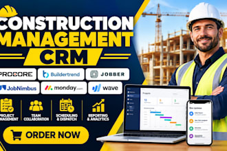 setup construction management procore buildertrend jobber jobnimbus monday CRM