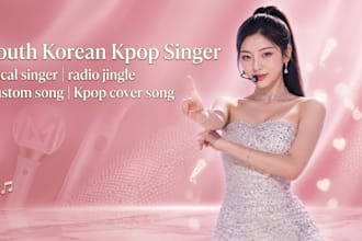 create original south korean kpop song lyrics with female vocals and songwriting