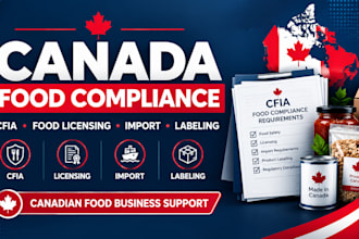 help with canada food compliance, cfia registration and food licensing