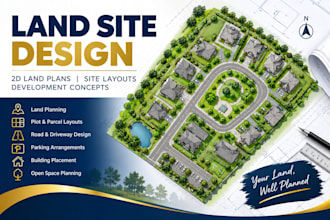 design professional land site plans, layouts and development concepts