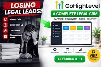 gohighlevel CRM for law firms with intake and lead automation