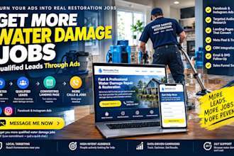 generate qualified water damage repair leads and water restoration leads via ads