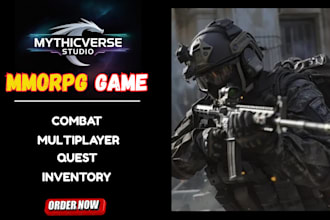 build rts multiplayer game, 3d game prototype, shooting game in ue5, mmorpg game