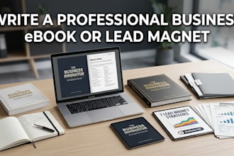 write a professional business ebook or lead magnet