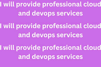 provide professional cloud and devops services