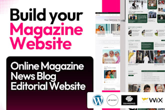 magazine website online magazine editorial magazine news blog wordpress website