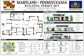 prepare structural and civil permit drawings for maryland and pennsylvania