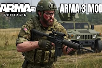 create custom arma reforger map environment weapon assets