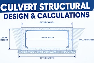 do structural engineering calculations, analysis and design report for culvert