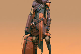draw sci fi illustration and sci fi sci fi illustration