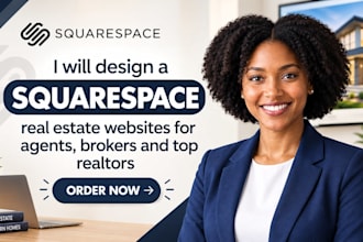 design a squarespace real estate website for agents, brokers and top realtors