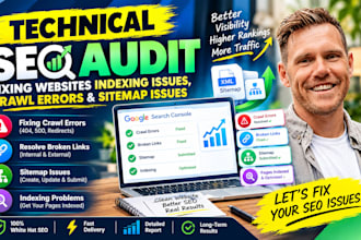 technical seo audit fixing websites indexing issues crawl errors sitemap issues