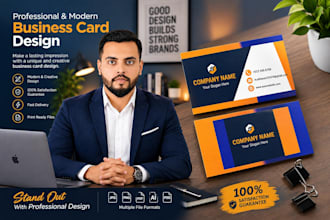 create a modern and professional business card design