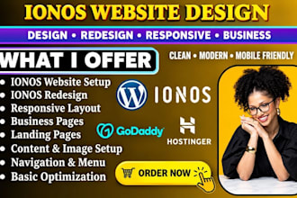 do ionos website design, ionos redesign, wordpress website and business website