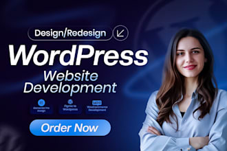 build wordpress website, modern responsive and user friendly design