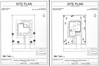 draw usa floor plans site plans and survey draft for miami florida and phoenix a