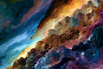 abstract painting art or color abstract art