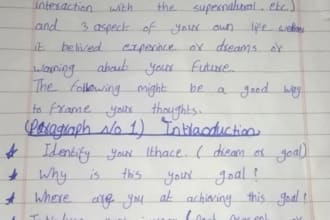 write beautiful handwritten notes for students
