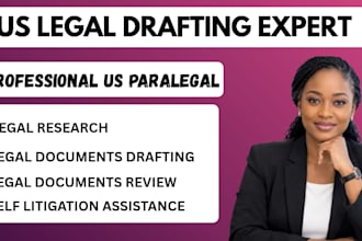draft US legal documents as a paralegal