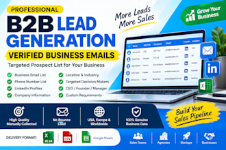 do linkedin lead generation and prospect list building