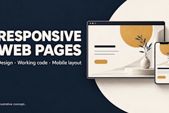 design and build a responsive single page frontend