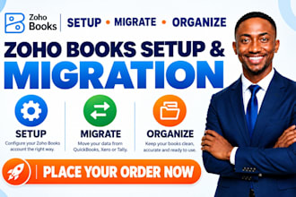 setup zoho books bookkeeping accounting migration from quickbooks xero tally