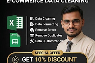 do e commerce datacleaning, formatting, remove duplicates in excel, googlesheets