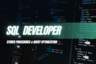 write custom sql queries, stored procedures, and optimize database performance