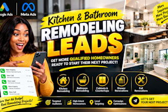 generate USA kitchen remodeling leads bathroom remodeling leads via facebook