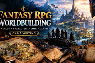 build fantasy rpg worlds characters campaign lore and storylines game writing