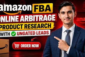 do amazon fba online arbitrage product research with ungated leads