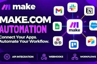 build make com automation API integrations and workflows