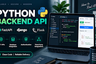 develop a python backend API using fastapi django