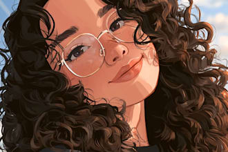 draw cartoon avatar, cartoon character, caricature, logo