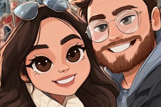make a disney children cartoon illustration