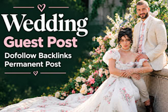 provide high authority wedding guest post backlinks