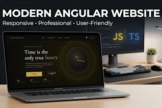create a modern responsive angular website