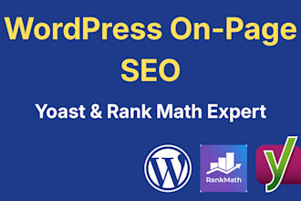do on page SEO on wordpress using yoast or rank math
