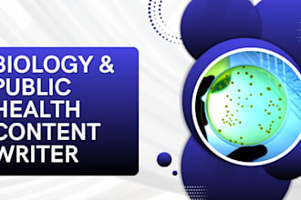 write engaging microbiology, or public health articles