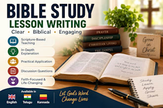 write a clear and engaging christian bible study lesson