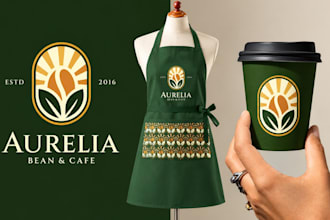 create a brand identity for cafe, restaurant, coffee and food brands