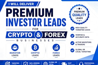 provide forex crypto leads for you