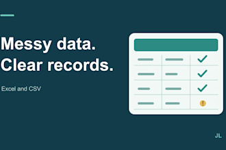 clean and organize your excel or CSV data
