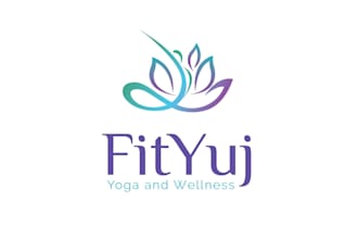 do a minimalist yoga meditation wellness and spiritual logo