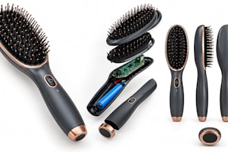 design battery hairbrush pcb, tinyml, esd protection with mpu6050, nrf52832, usb