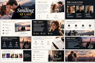 design film pitch deck ppt tv bible show podcast movie look book artist epk