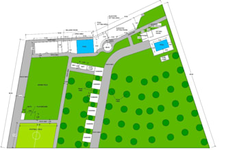 plan plot plan drawings for city permit in autocad